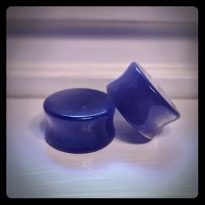 🌛 Lavender Cats Eyes Stone Guages 7/8"